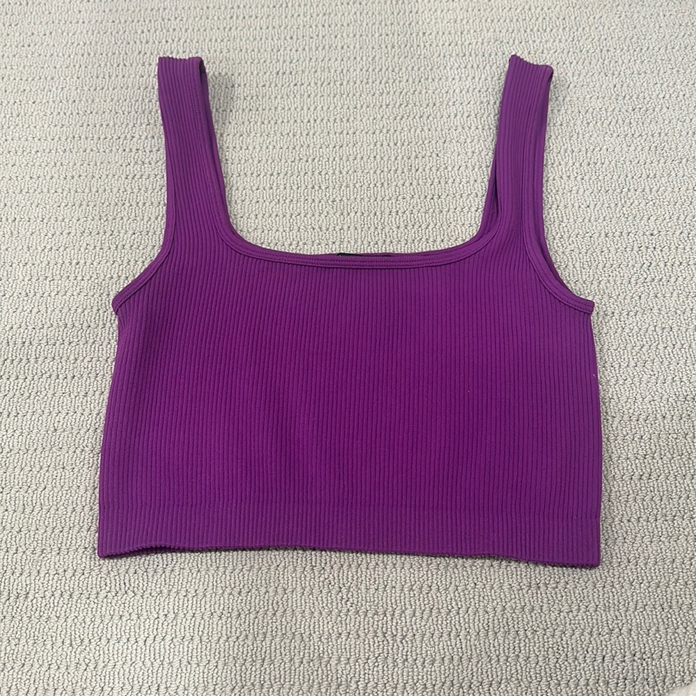 ZARA seamless cropped tank top